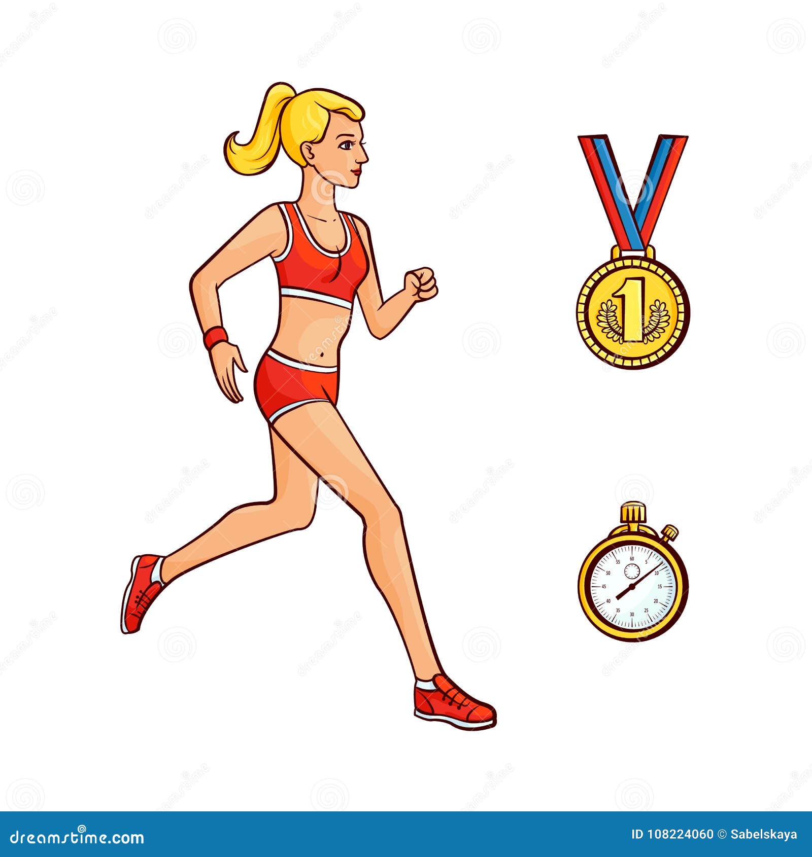 jog in place clipart