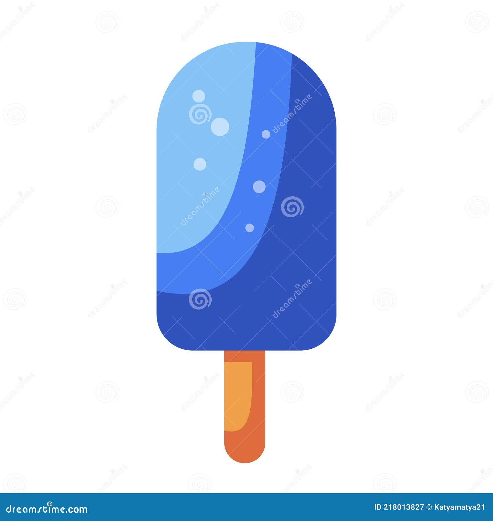 Vector Flat Illustration Ice Cream or Popsicle Stock Vector ...