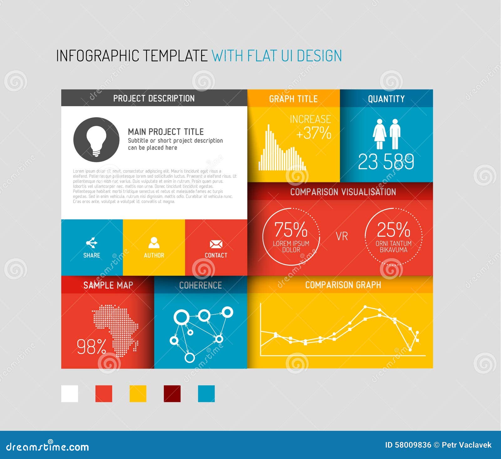 Download Vector Flat User Interface (UI) Infographic Template ...