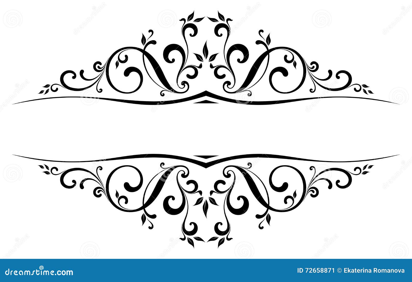 Download Vector Floral Accent stock vector. Illustration of black ...