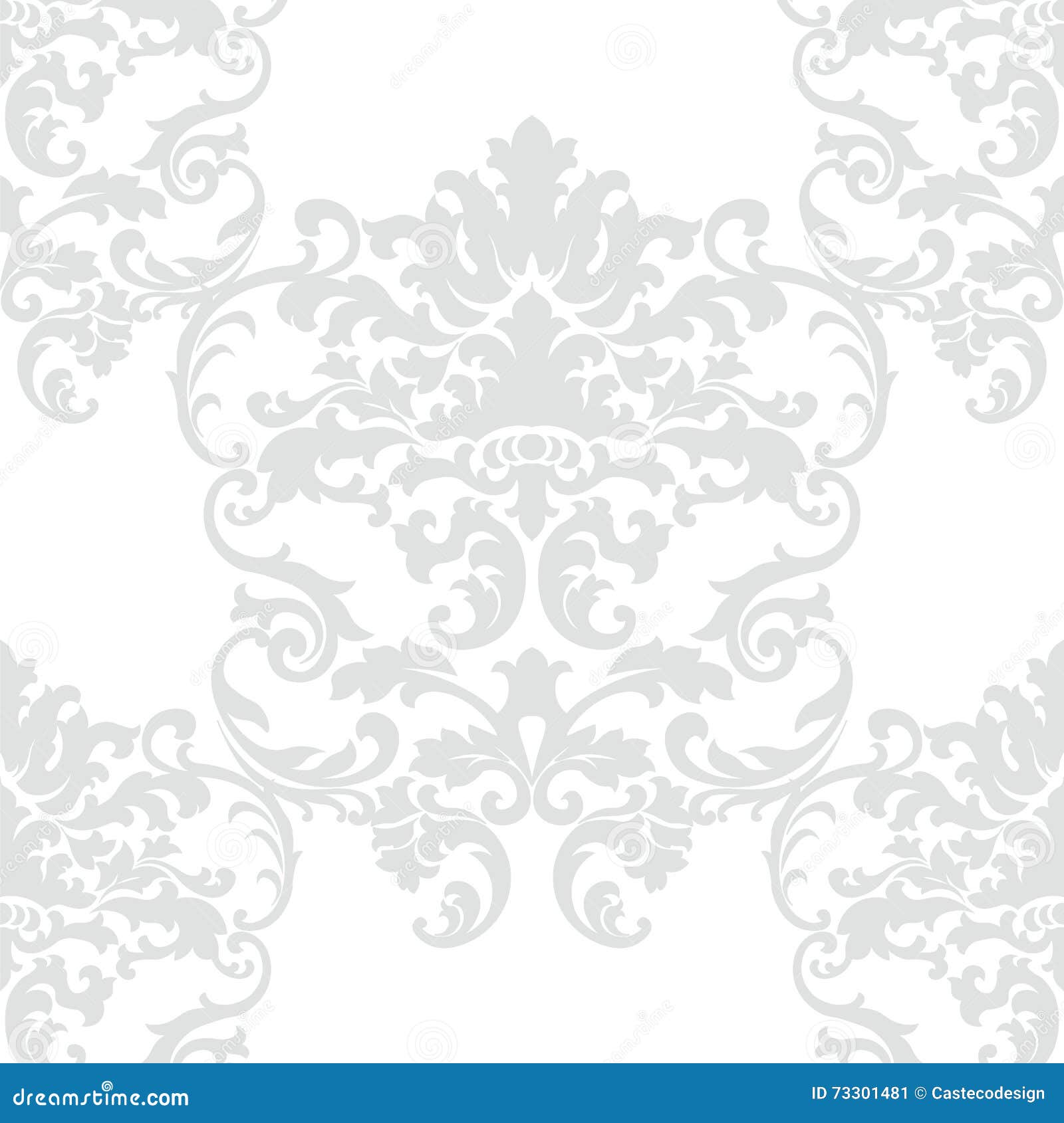 Download Vector Floral Damask Baroque Ornament Pattern Element ...
