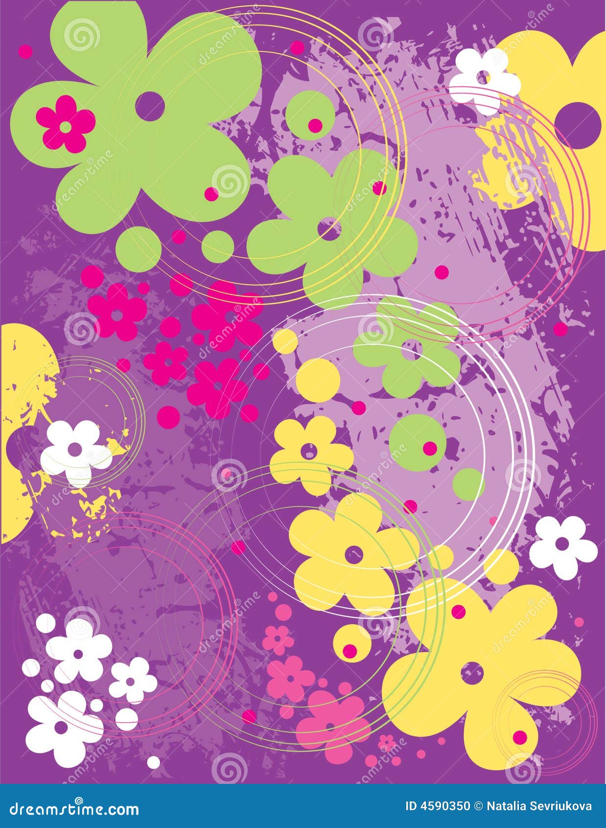 Vector Floral Pattern stock vector. Illustration of fairy - 4590350