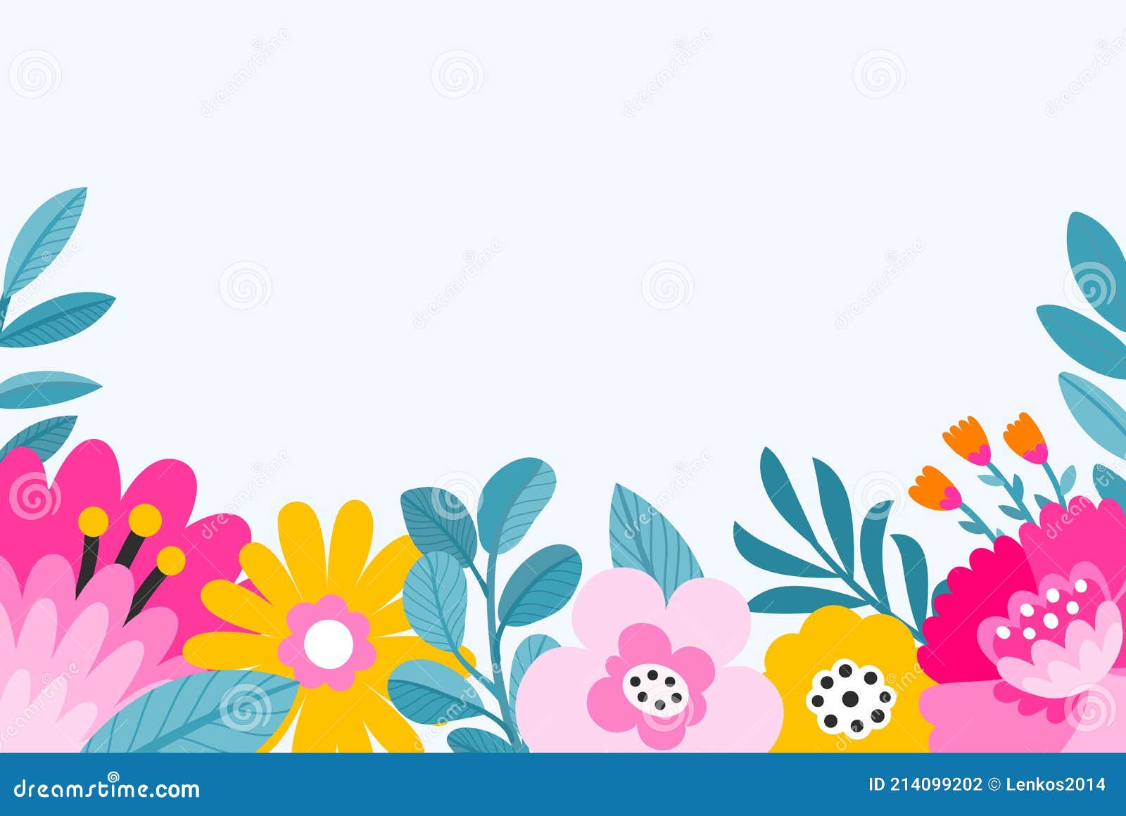 Set of beautiful vector flower arrangements. Colorful floral bouquet  decorations. Spring ornaments. Spring floral decoration. Isolated botanical  graphics. Stock Vector