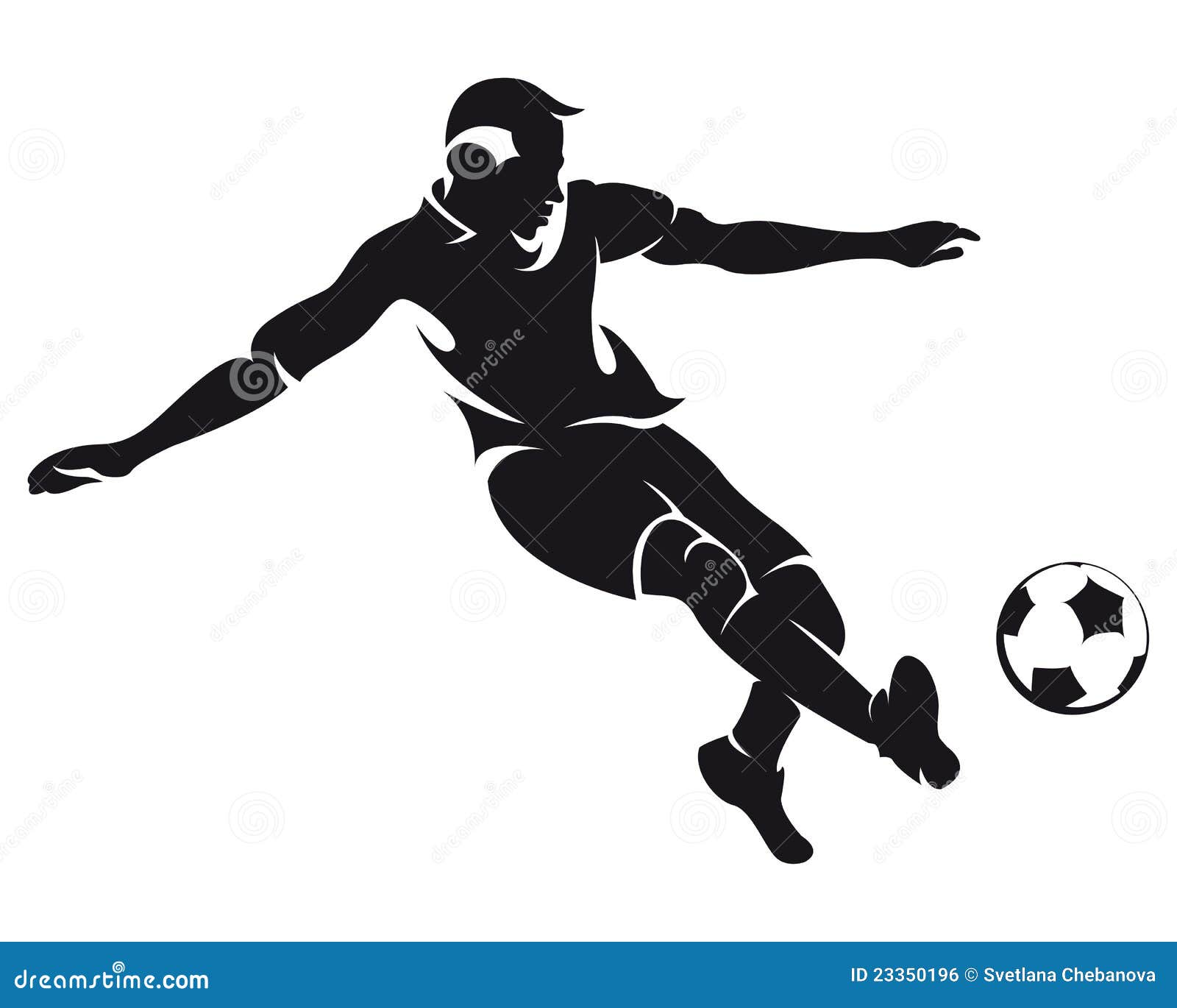  football (soccer) player silhouette