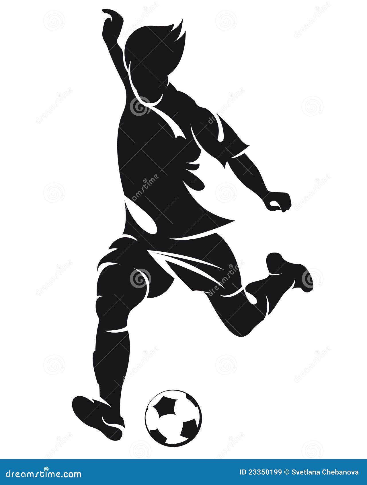  football (soccer) player silhouette