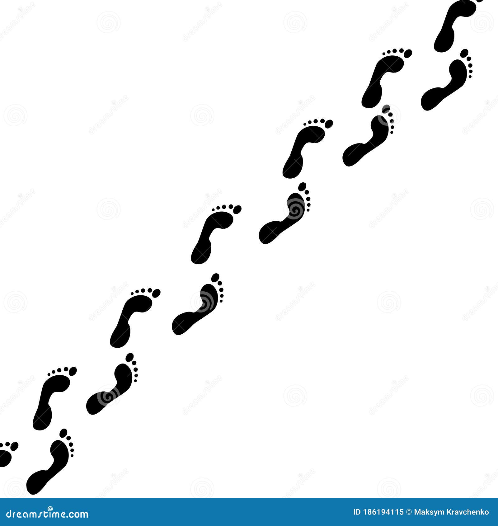 Download Footsteps Path Cartoon Vector | CartoonDealer.com #102922307