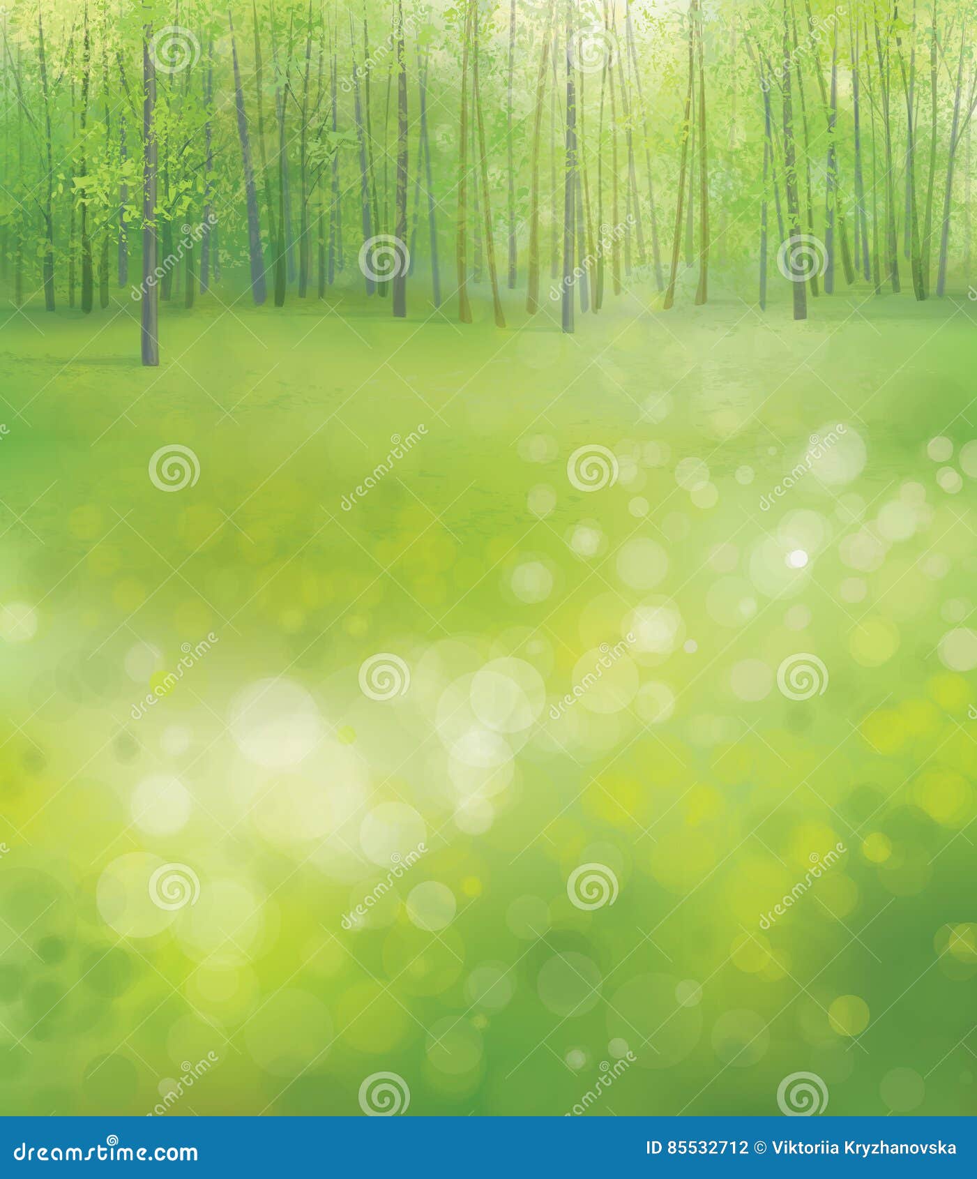 Vector forest background. stock vector. Illustration of banner 85532712