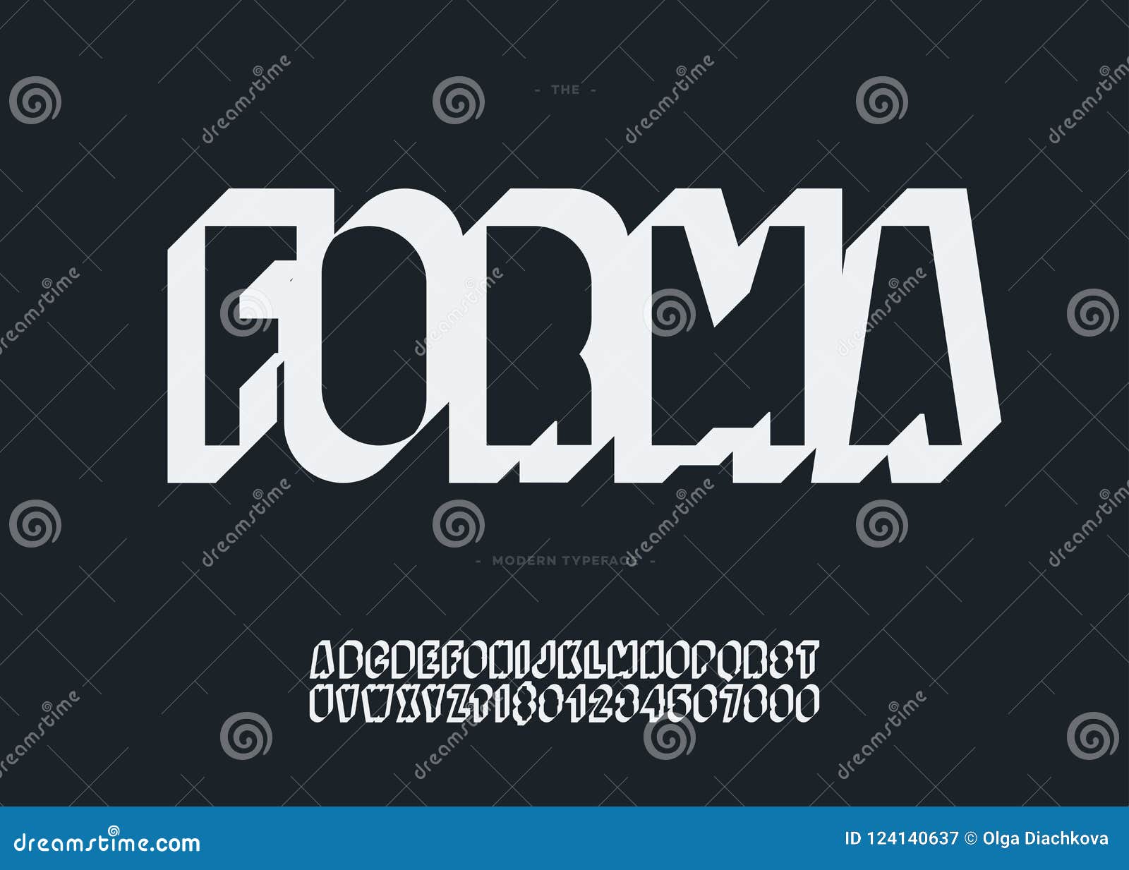  forma 3d bold alphabet typography sans serif for book