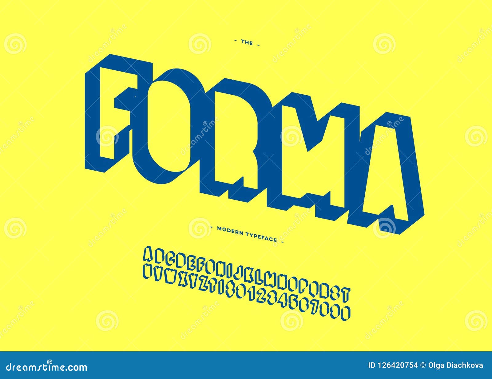  forma 3d bold font modern typography