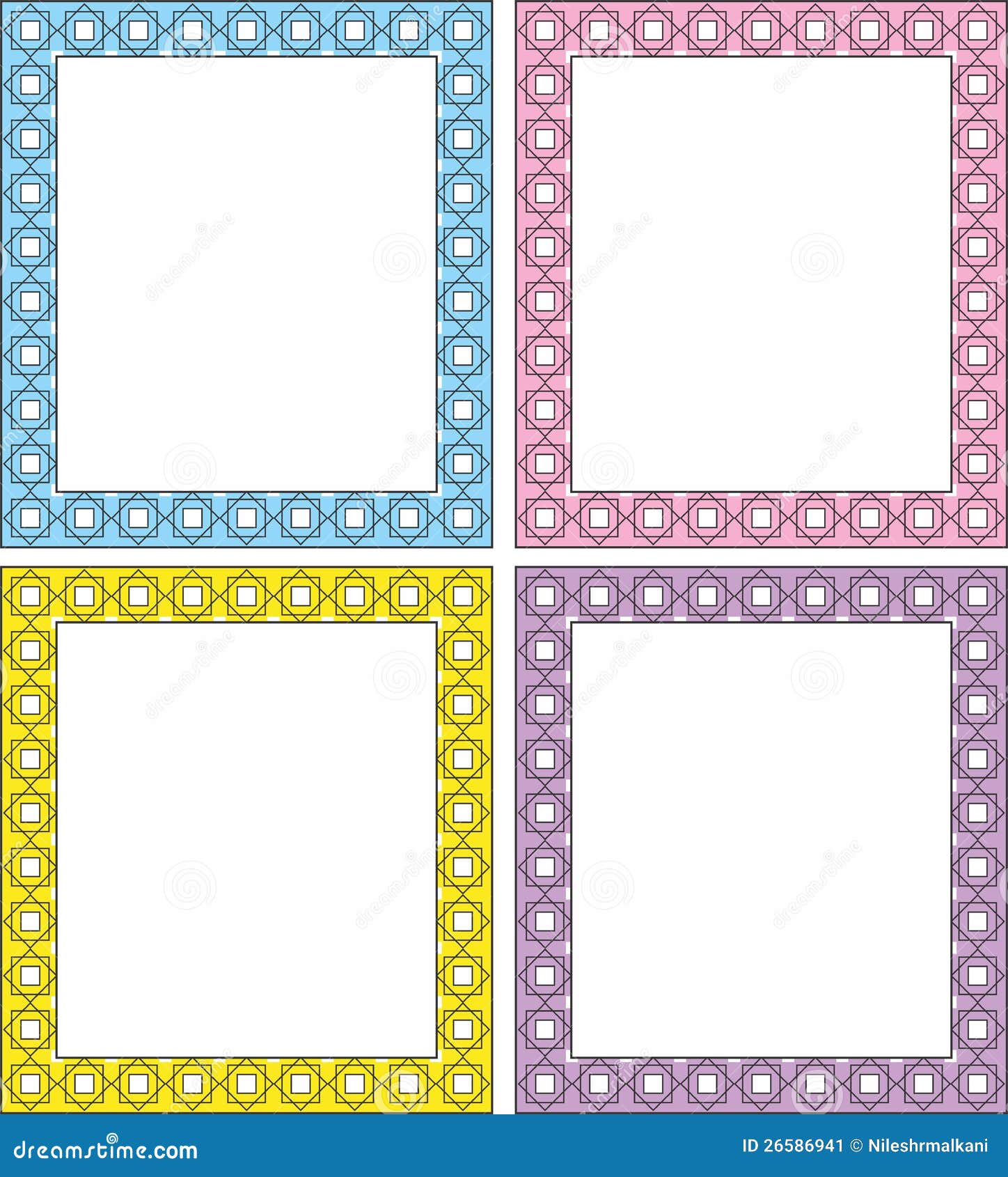 Download Vector Frame In 4 Color Shades Stock Vector - Illustration ...