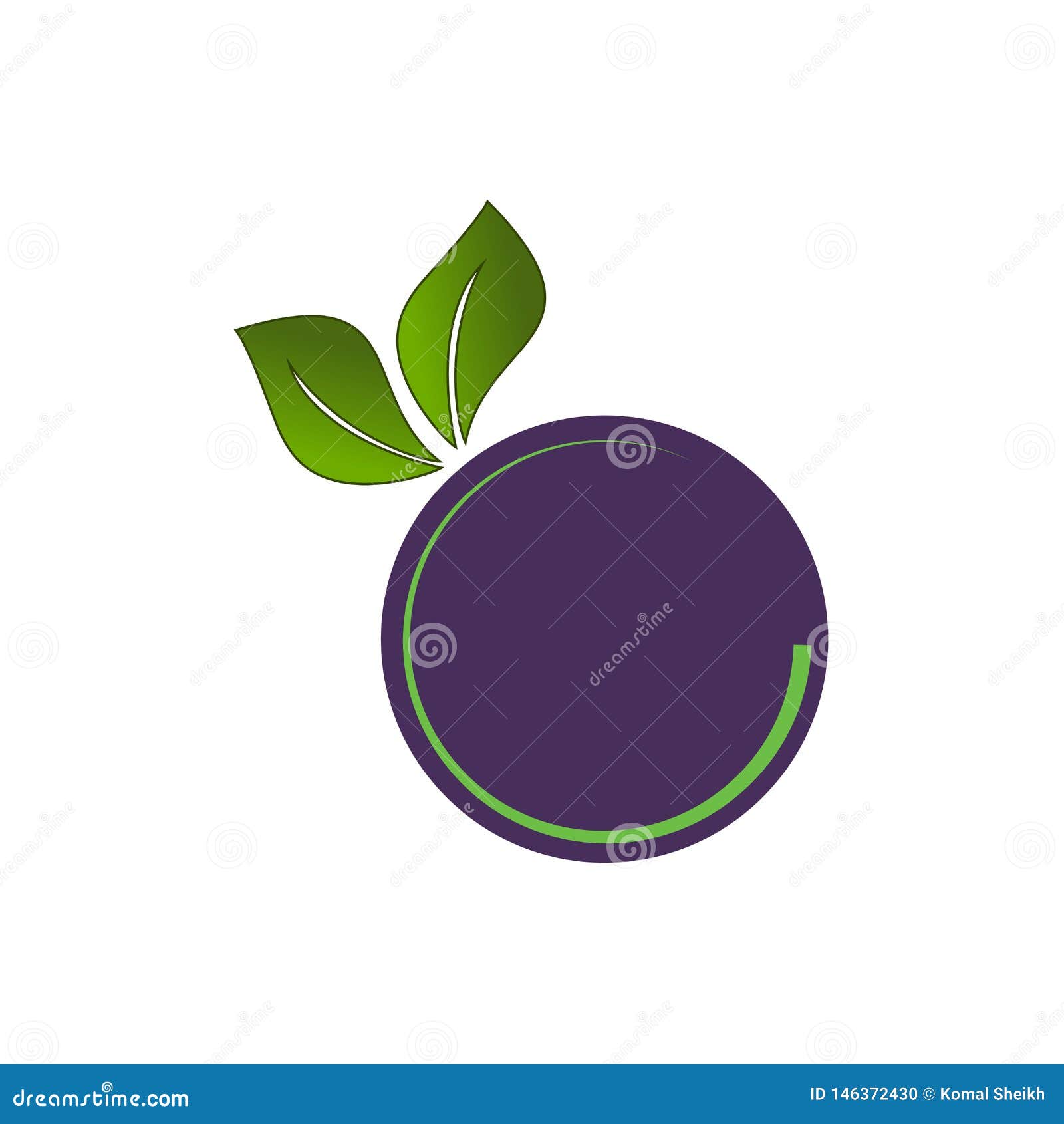 Download Vector Fruit Logo Design Simple Minimal Stock Vector - Illustration of modern, minimal: 146372430