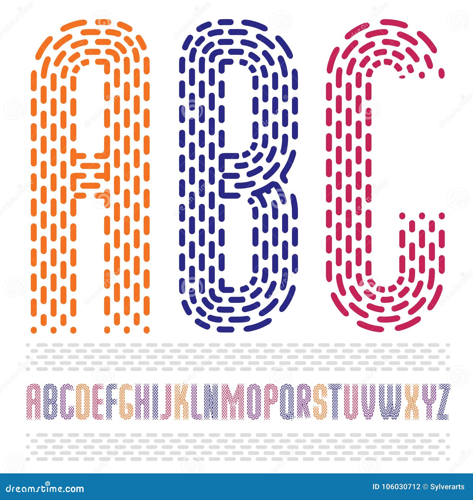 Vector Funky Condensed Capital English Alphabet Letters Abc Col Stock