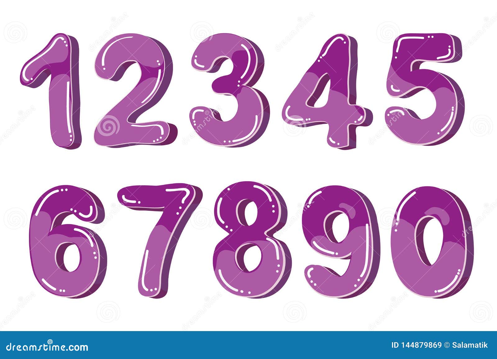 bubble numbers font