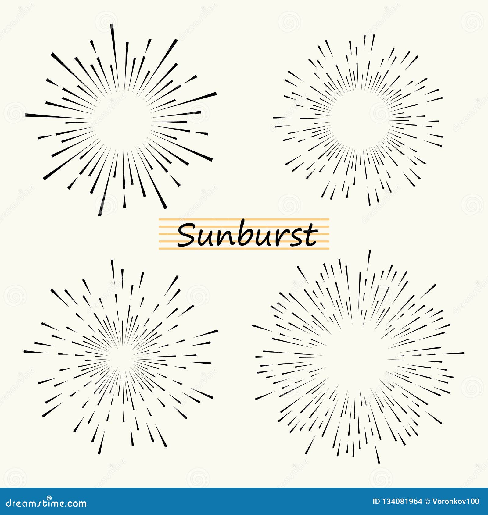 Free Vector  Vintage retro with sunburst rays design