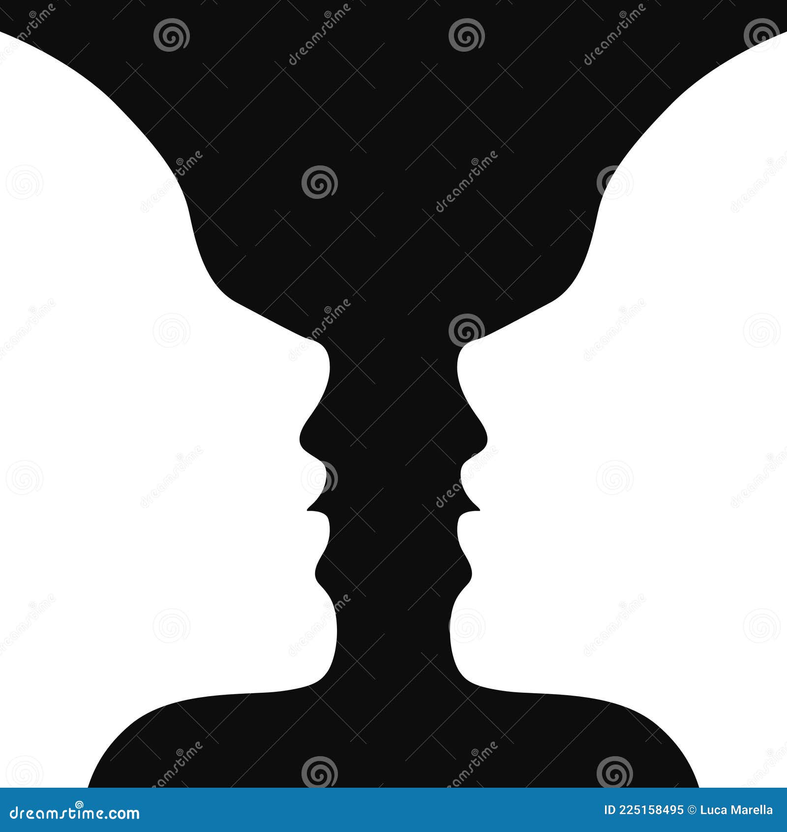 Forebyggelse Grundig effektivt Two Faces Vase Stock Illustrations – 28 Two Faces Vase Stock Illustrations,  Vectors & Clipart - Dreamstime