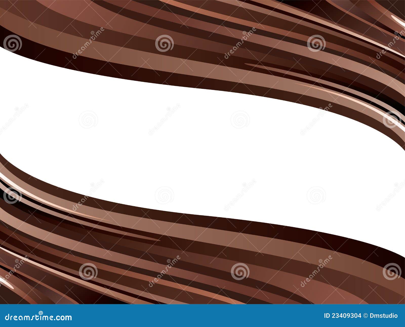 Vector Glossy Chocolate Waves Stock Vector Illustration of creamy