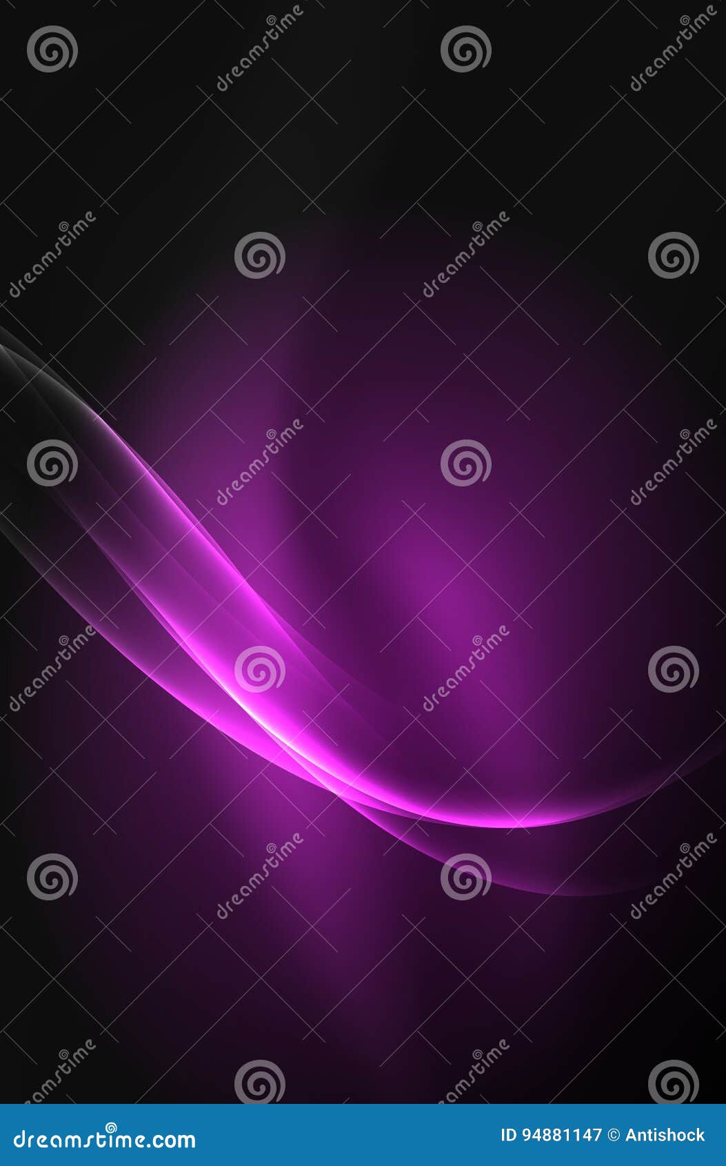 Vector glowing wave, smoke design wavy lines