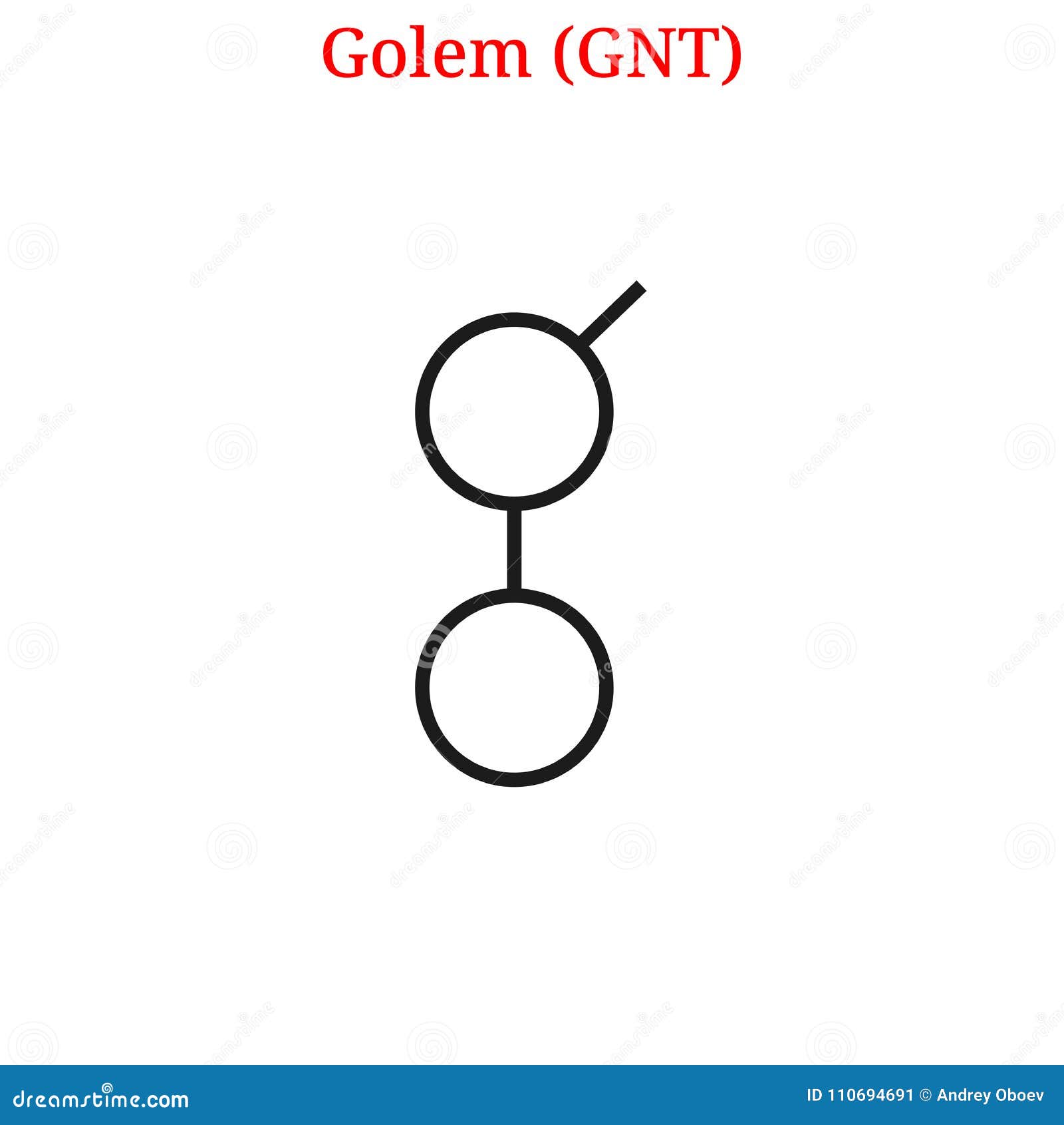 Vector Golem GNT logo stock vector. Illustration of market ...