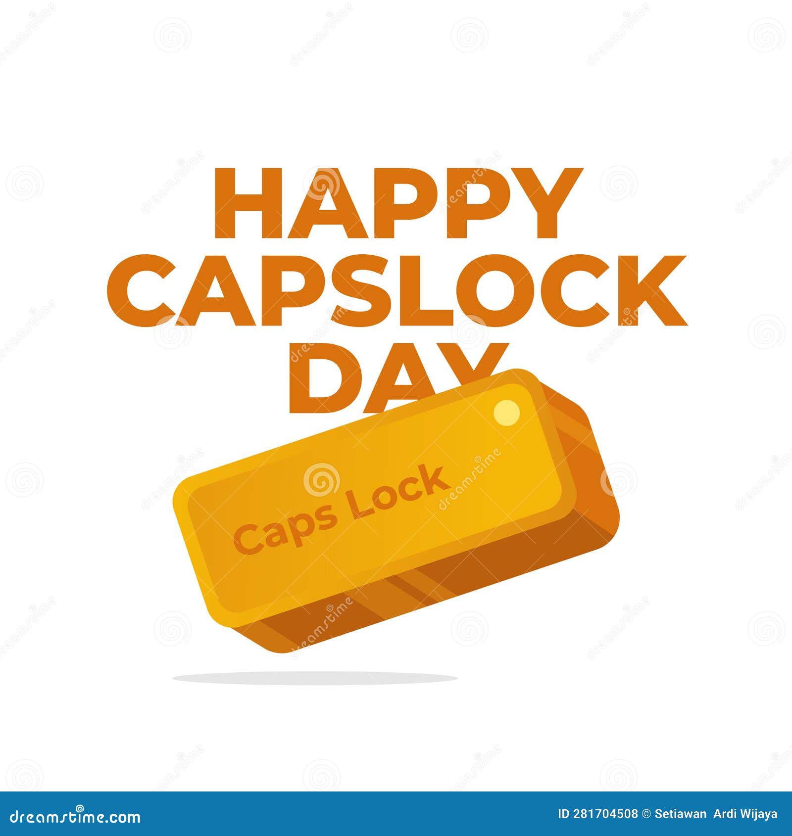 Vector Graphic of CAPS LOCK DAY Good for CAPS LOCK DAY Celebration