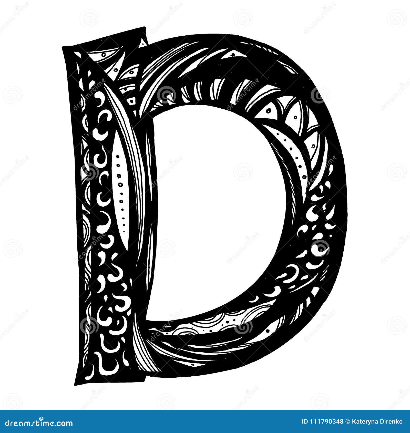 Vector Graphic Elegant Black Doodle Font, Symbol, Alphabet, Stock ...