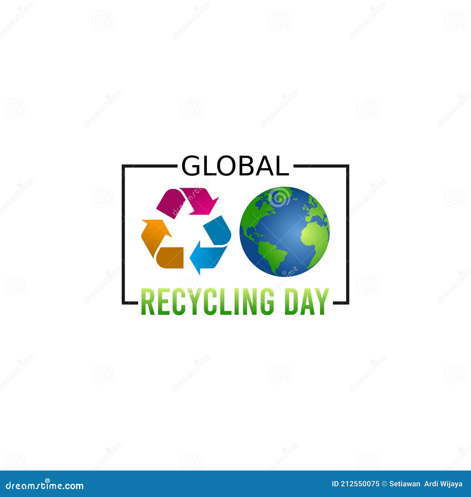 Vector Graphic of Global Recycling Day Good for Global Recycling Day