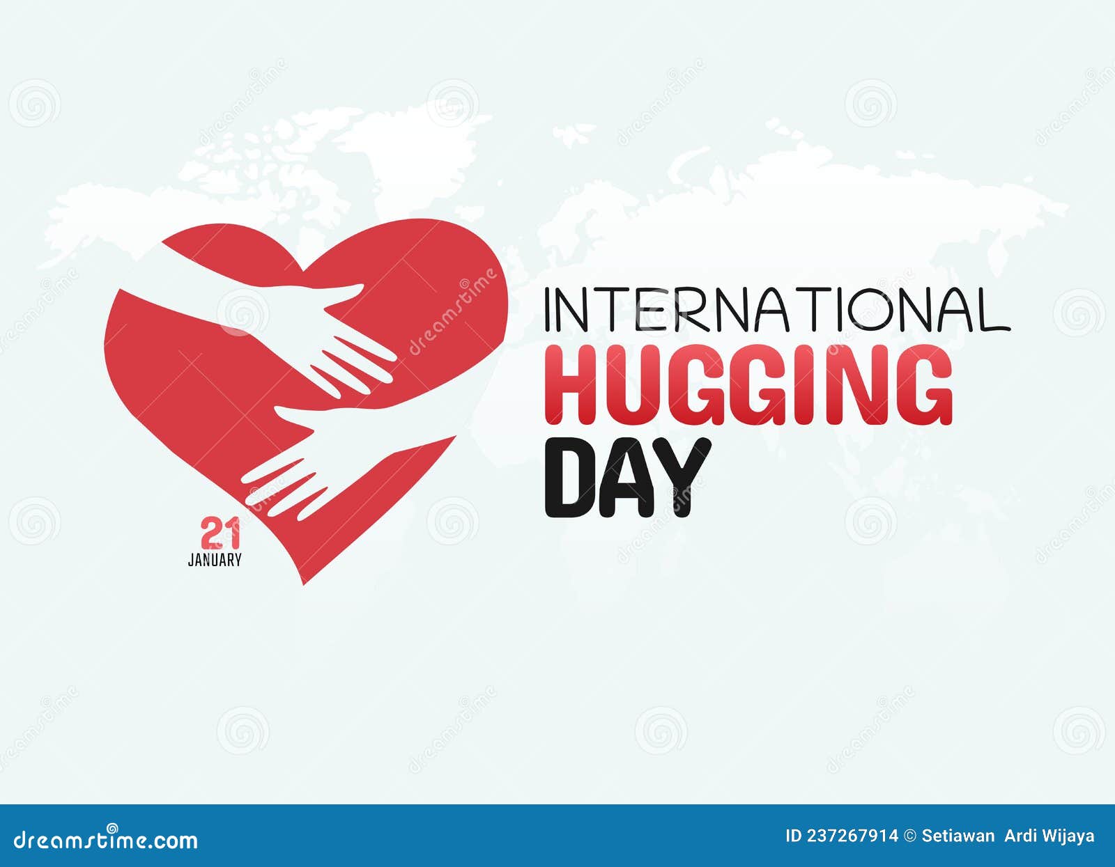 Vector Graphic of International Hugging Day Stock Vector Illustration