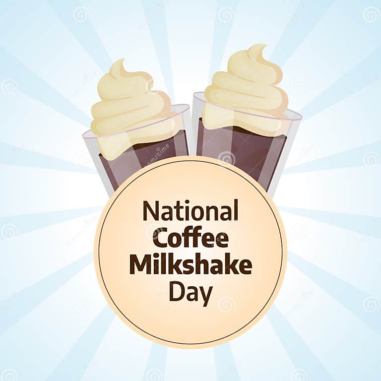 Vector Graphic of National Coffee Milkshake Day Good for National
