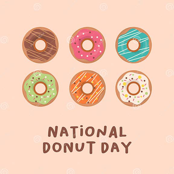 Vector Graphic of National Donut Day Good for National Donut Day