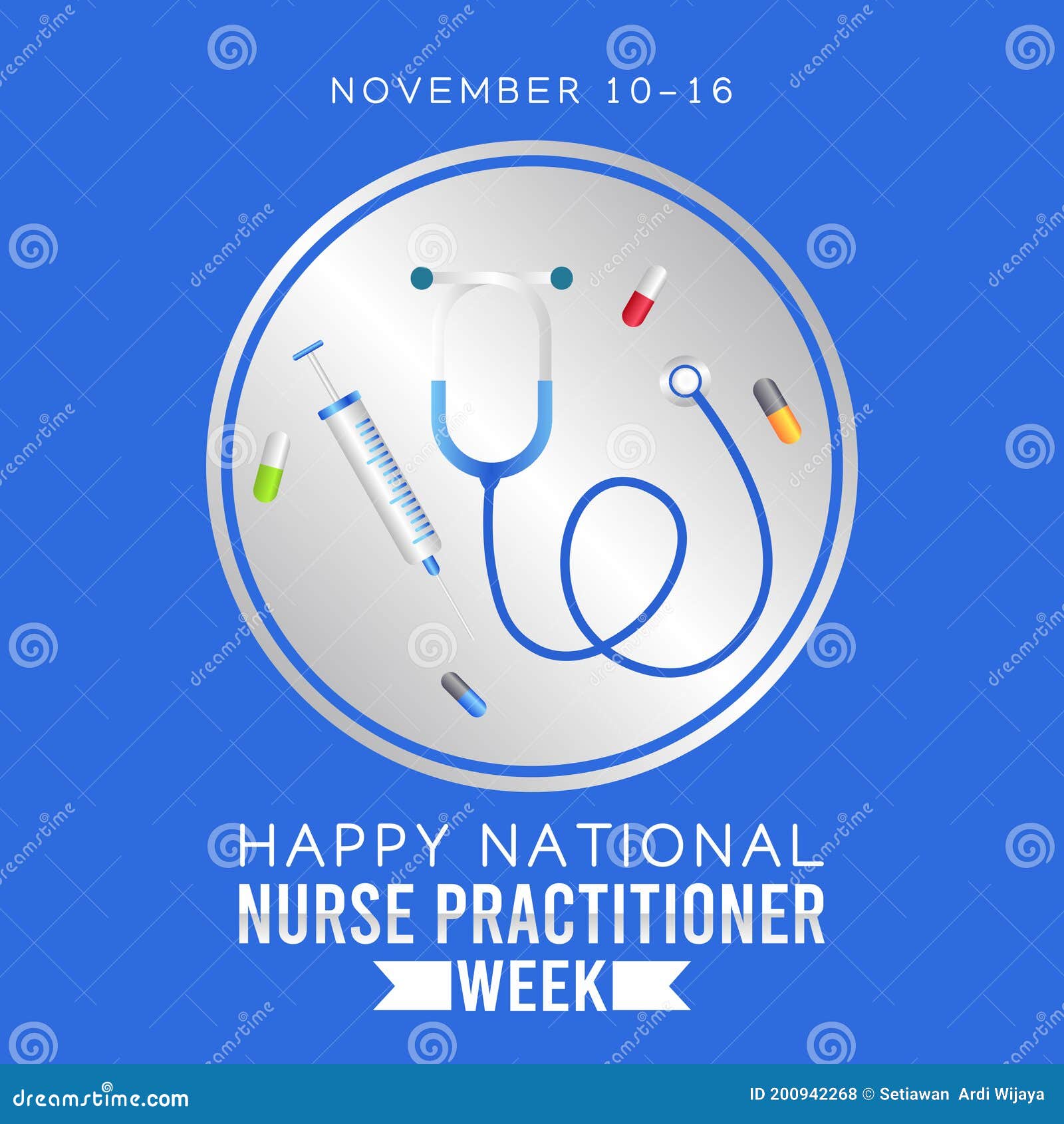 National Nurse Practitioner Week. Holiday Concept. Template For