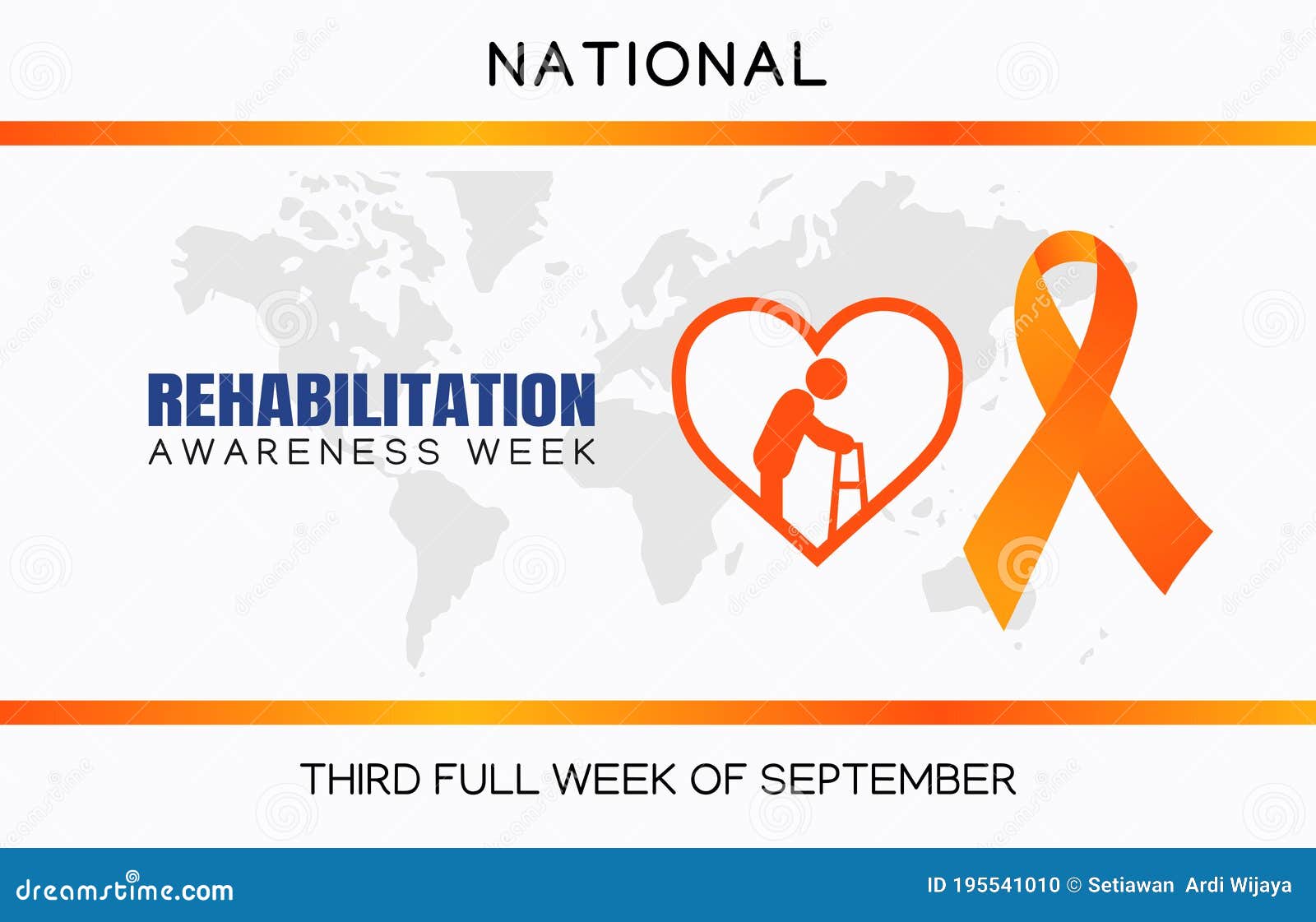 Vector Graphic of National Rehabilitation Awareness Week Good for