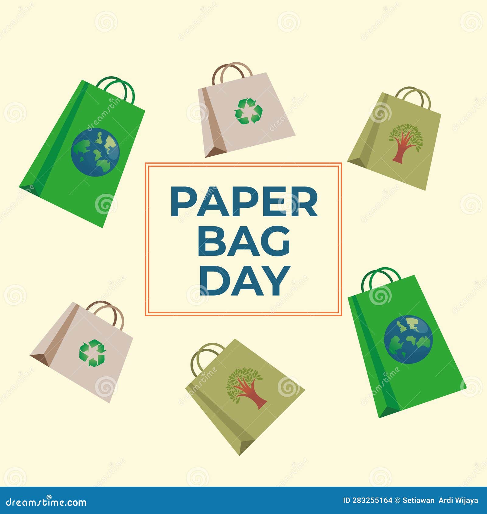 Vector Graphic of Paper Bag Day Good for Paper Bag Day Celebration