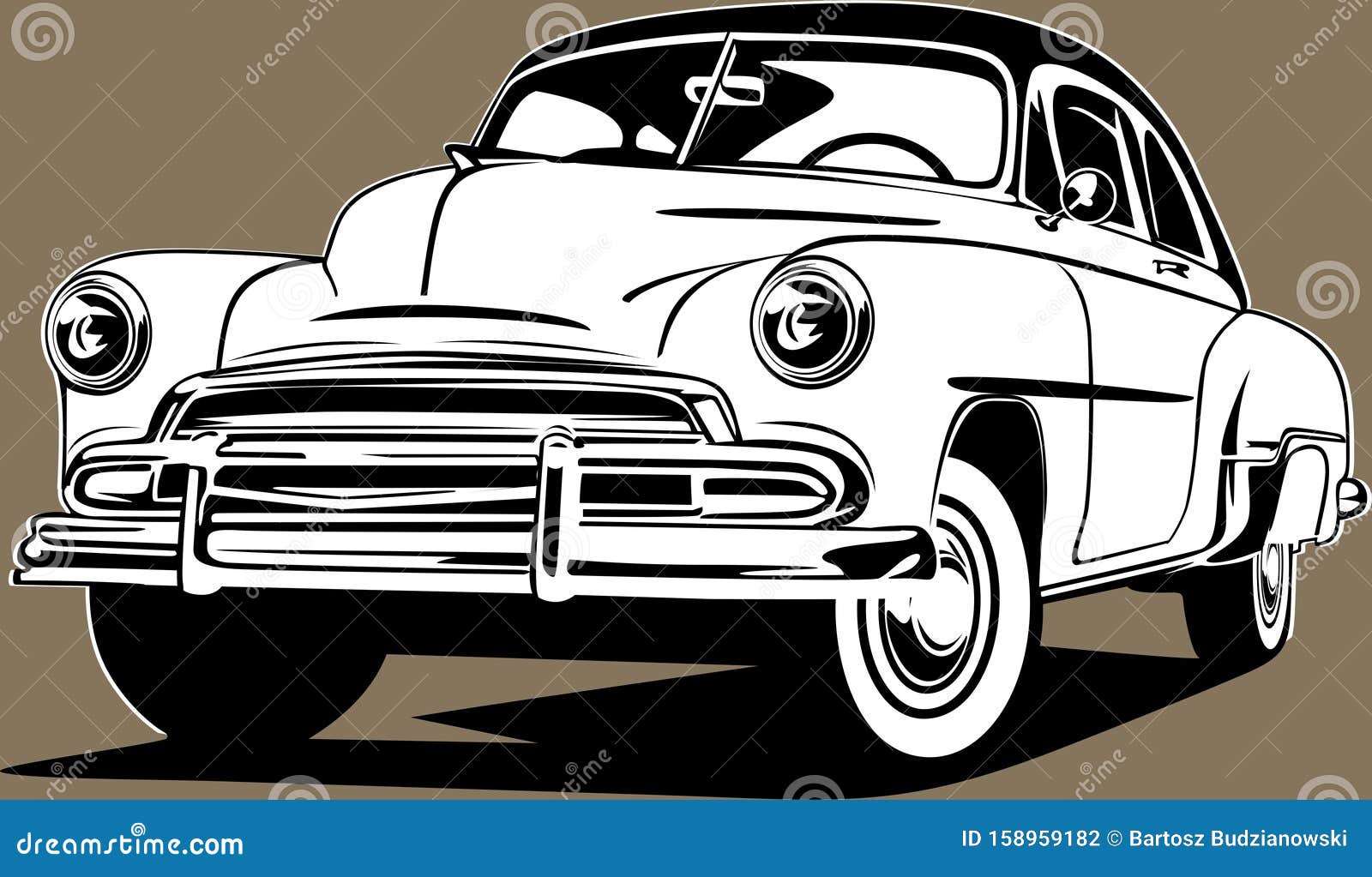 classic american vintage retro car chevrolet bel air