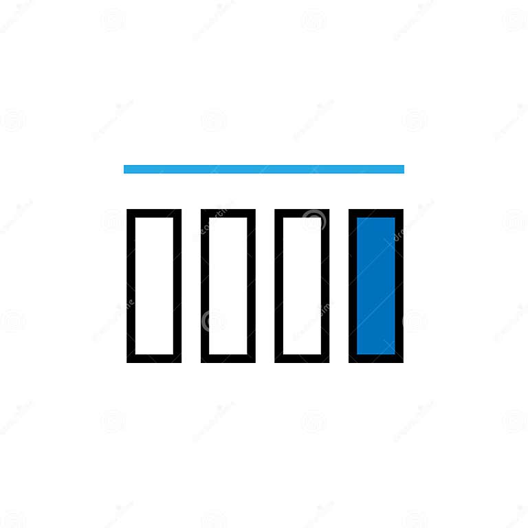 Vector Graphic of Simple Increase and Decrease Progress Graph Stock ...