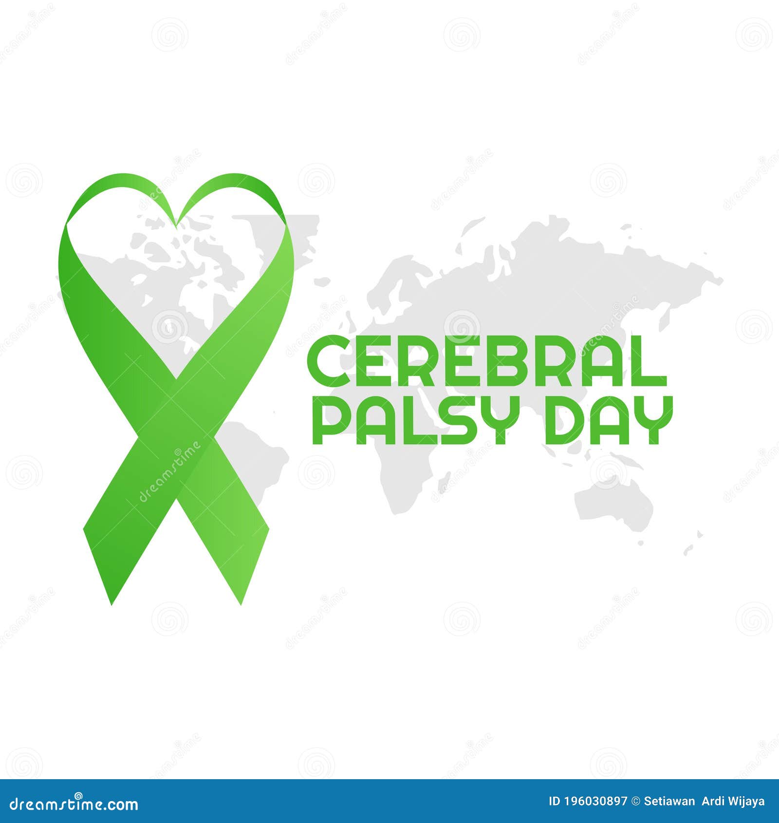 Vector Graphic of World Cerebral Palsy Day Good for World Cerebral