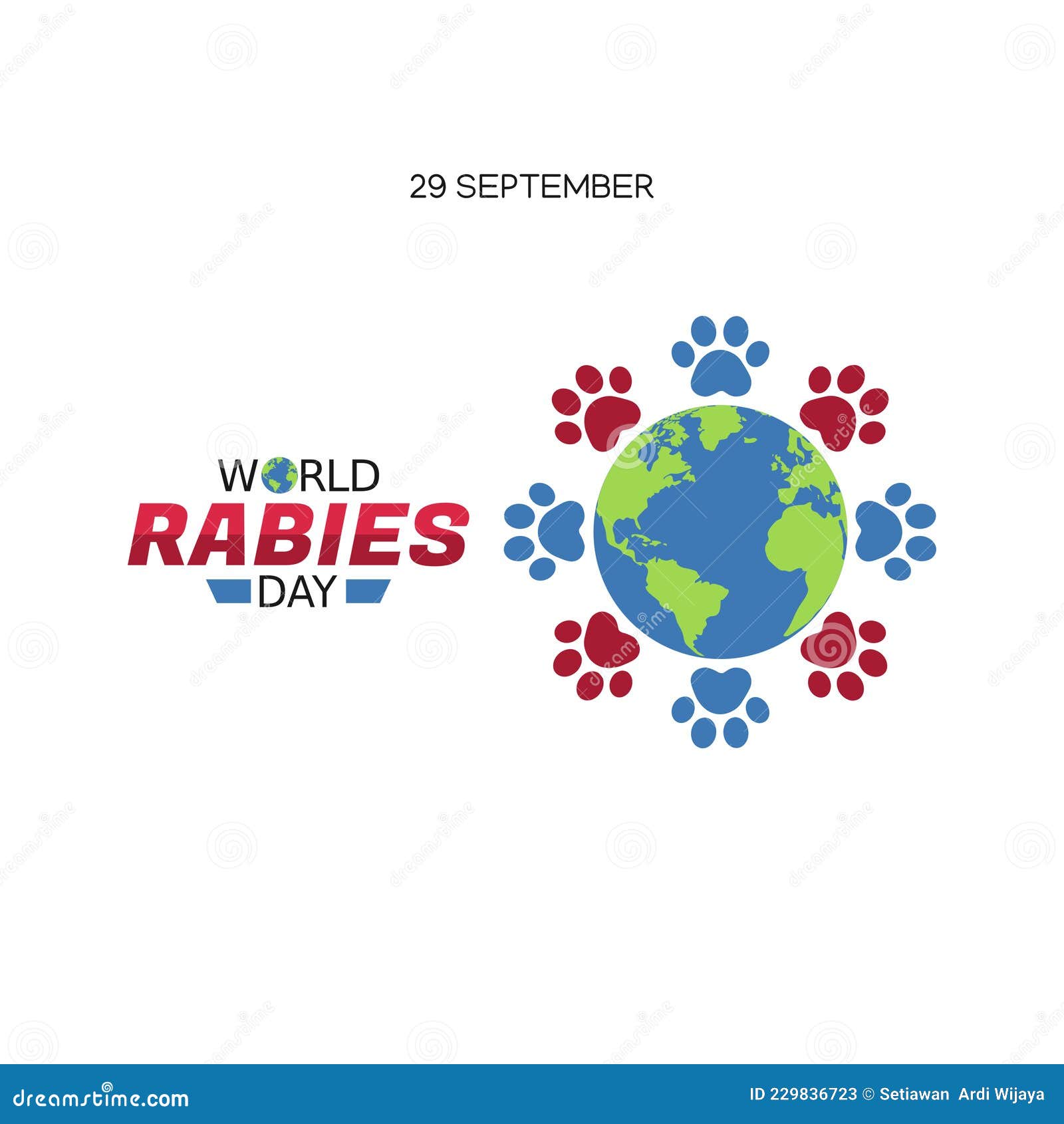 Vector Graphic of World Rabies Day Stock Vector Illustration of