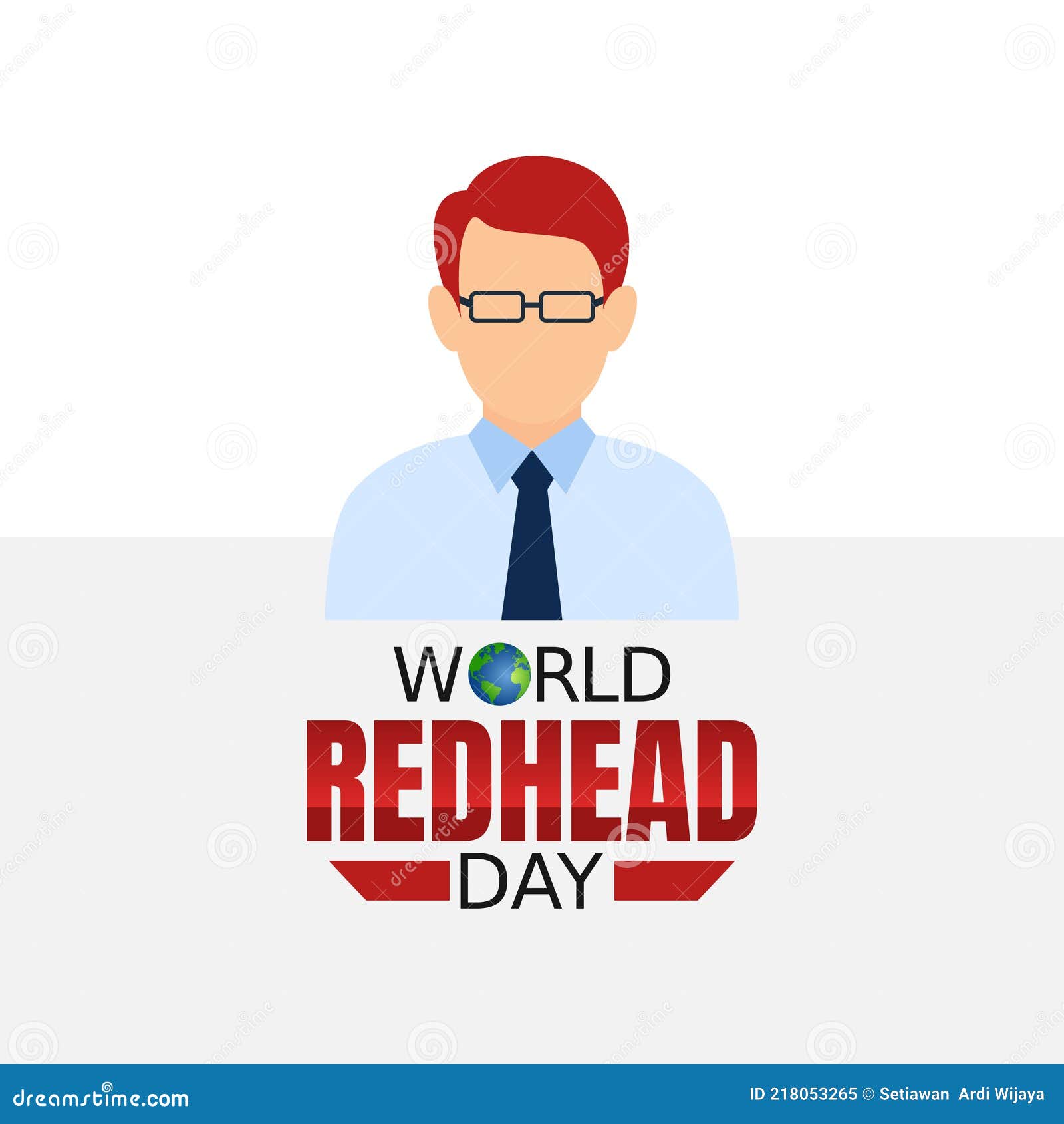 Vector Graphic Of World Redhead Day Good For World Redhead Day Celebration Stock Vector
