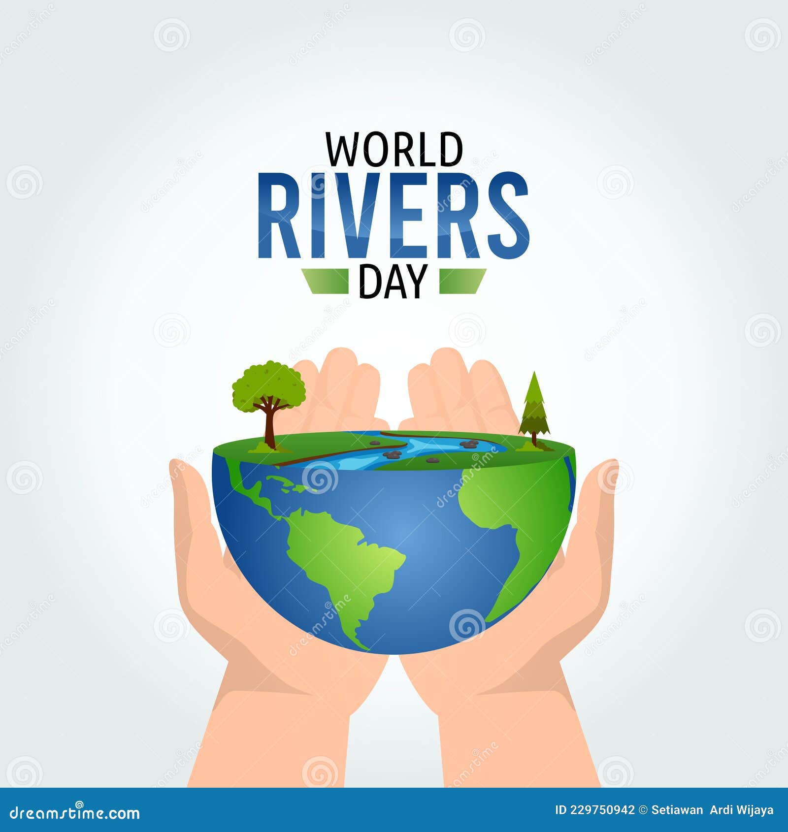 Vector Graphic of World Rivers Day Stock Vector Illustration of
