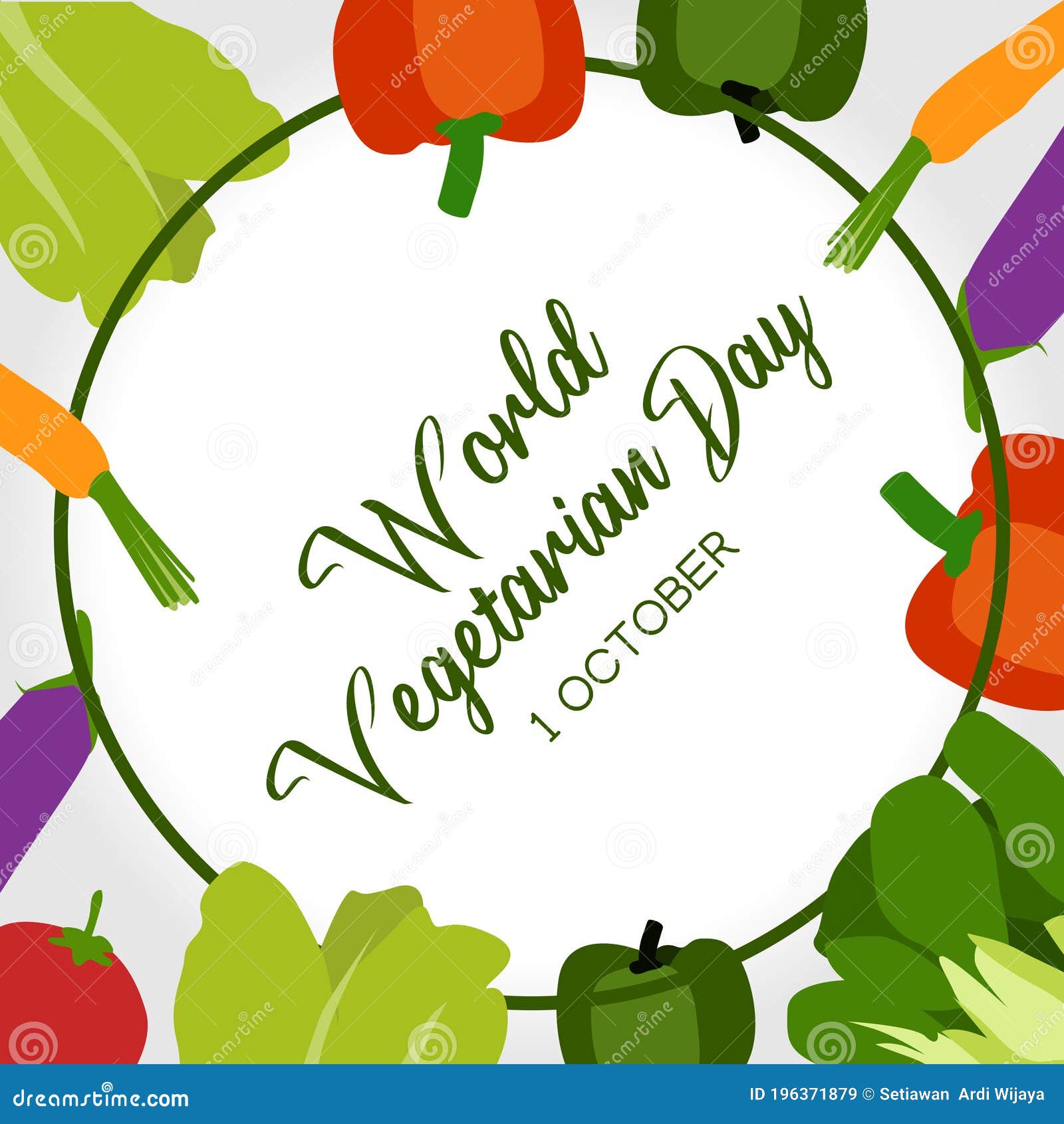 Vector Graphic of World Vegetarian Day Good for World Vegetarian Day