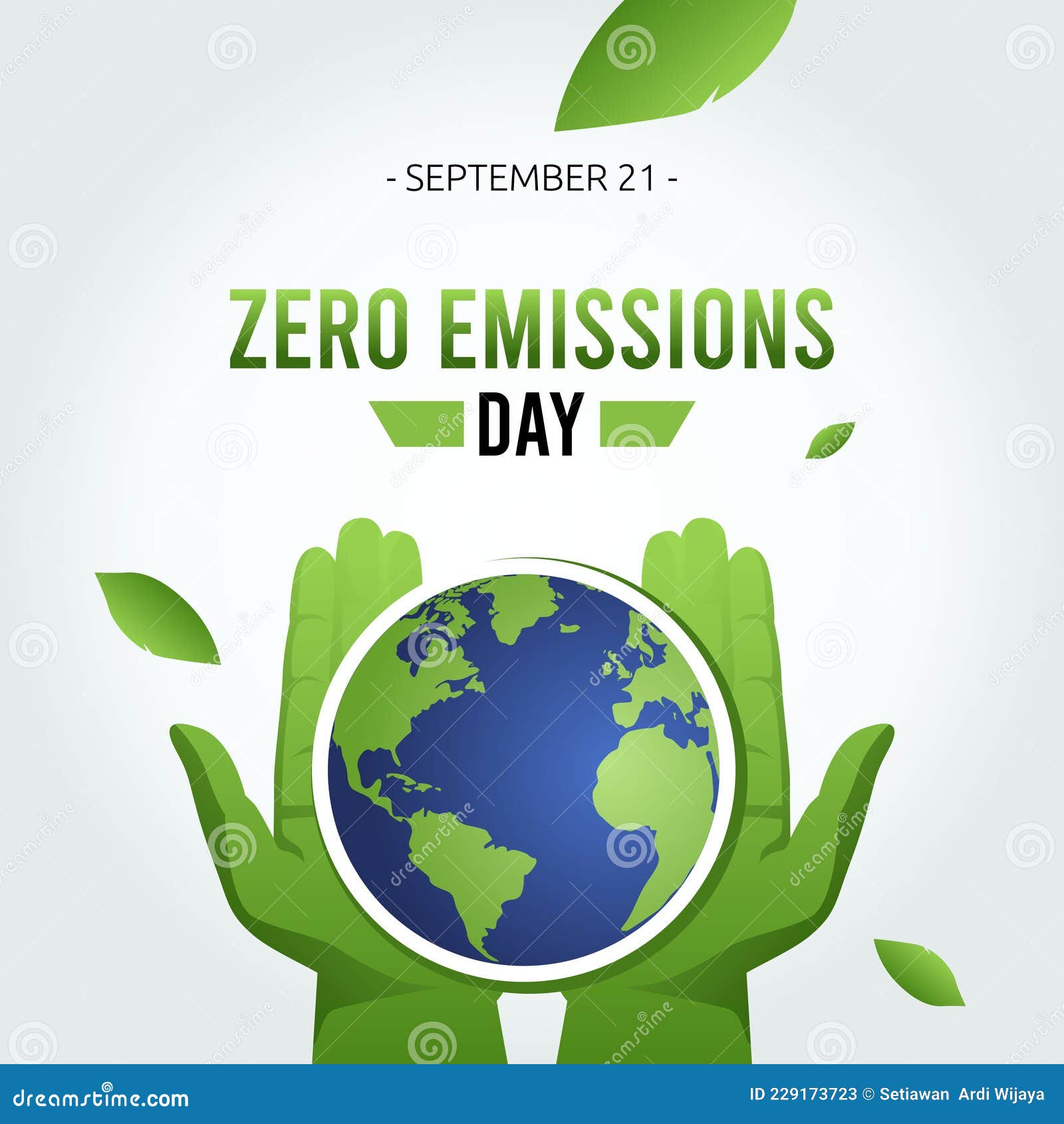 Vector Graphic of Zero Emissions Day Stock Vector Illustration of