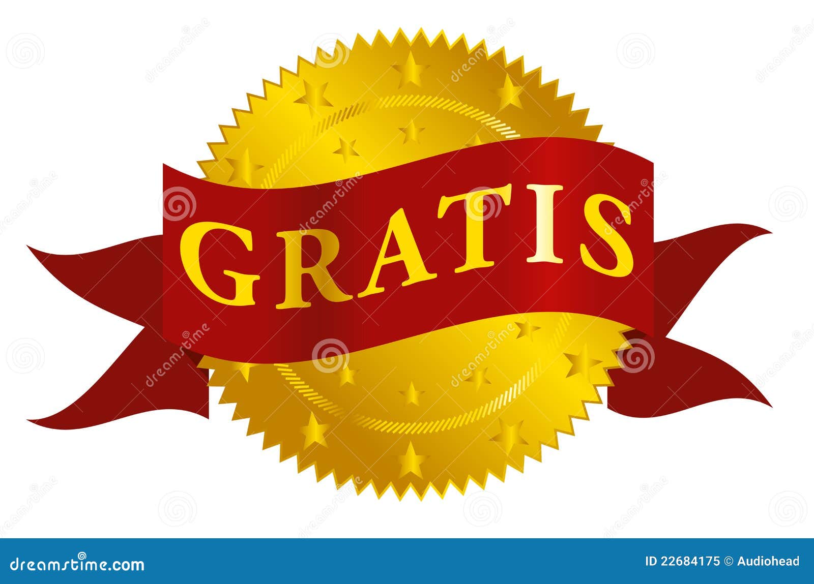 Gratis sign or stamp Royalty Free Vector Image