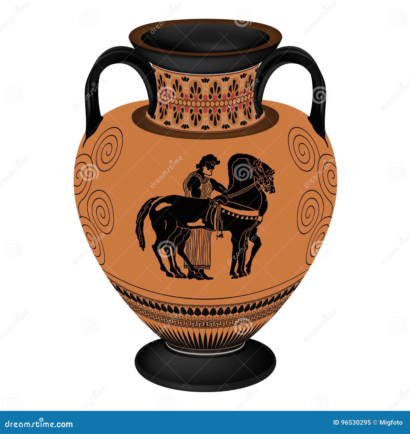 easy ancient greek pottery