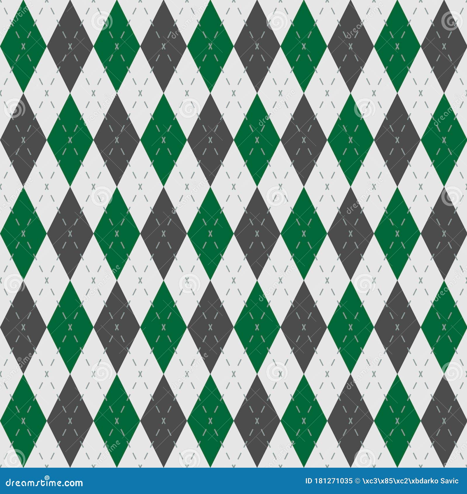  green gray geometric diamonds seamless pattern