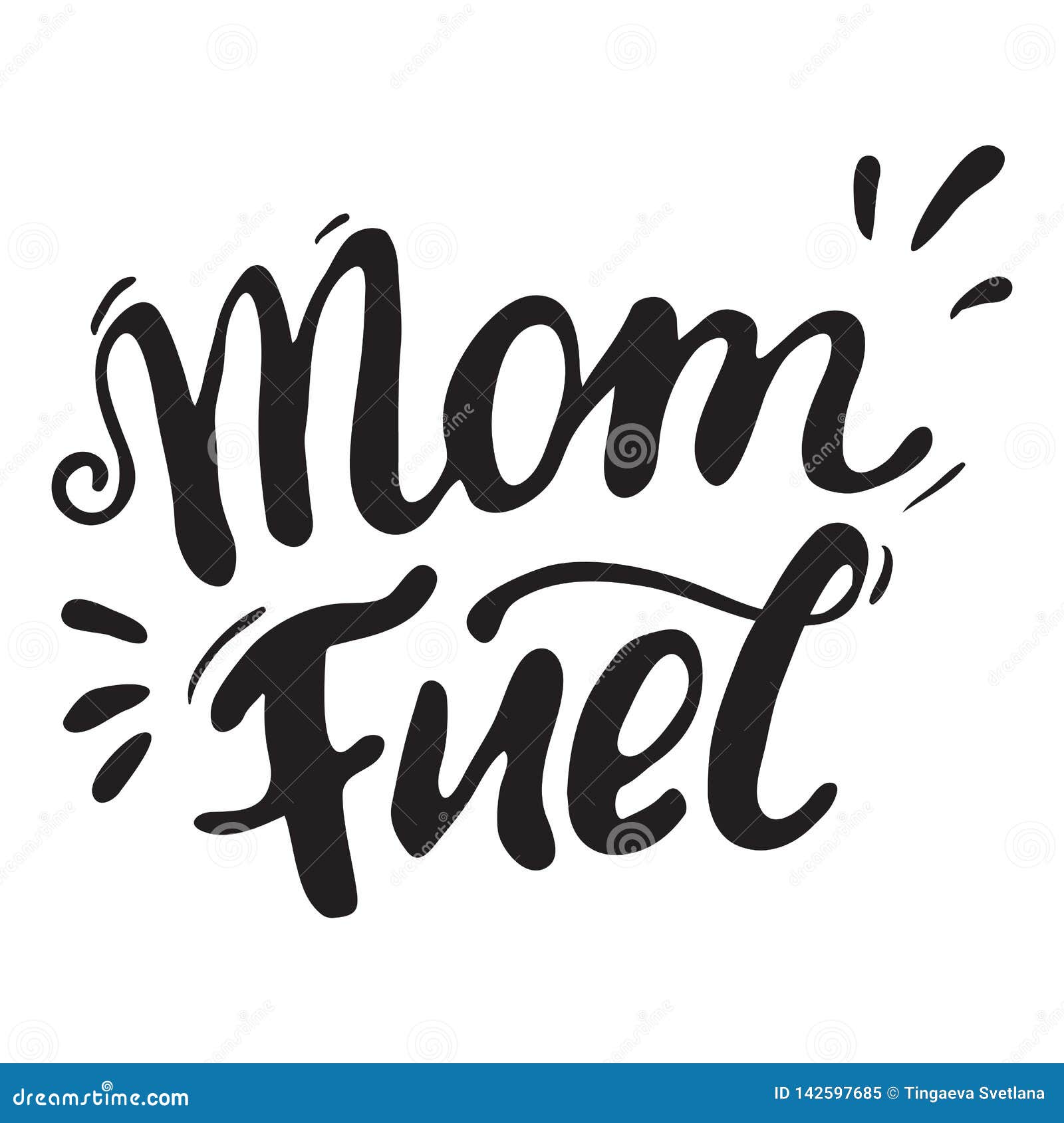 Download Vector Greeting Card For Gift Tag Decor. Mom Fuel Stock Vector - Illustration of concept, hand ...