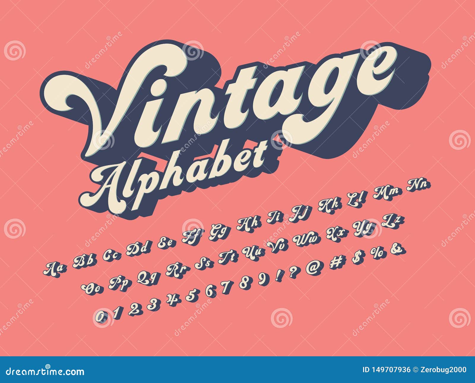 Groovy font vector illustration cartoondealer 143029514