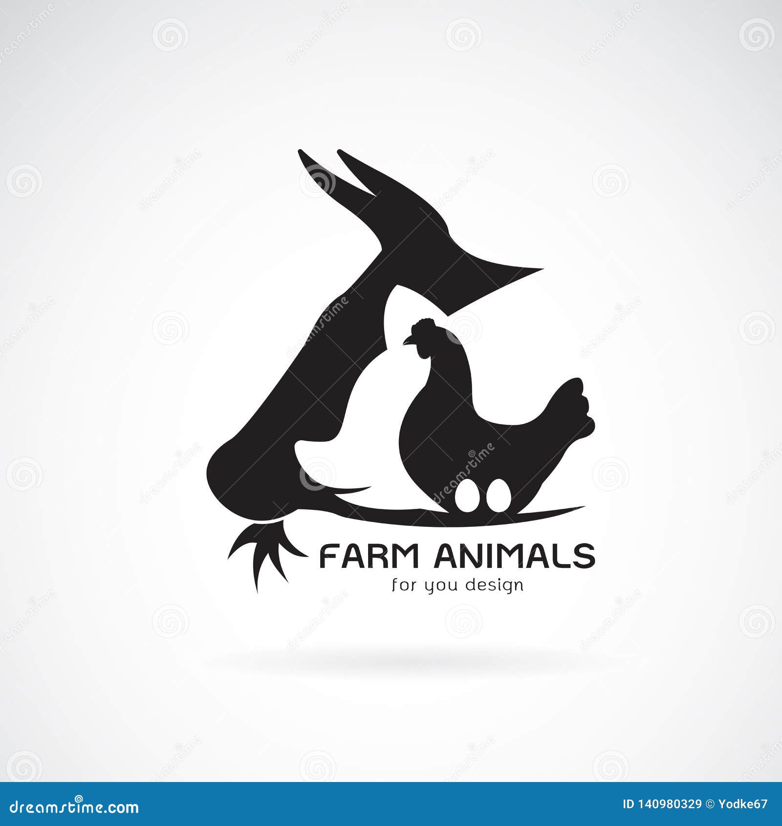 Download Vector Group Of Animal Farm Label Cow Pig Chicken Egg Logo Animal Easy Editable Layered Vector Illustration Stock Vector Illustration Of Design Grass 140980329