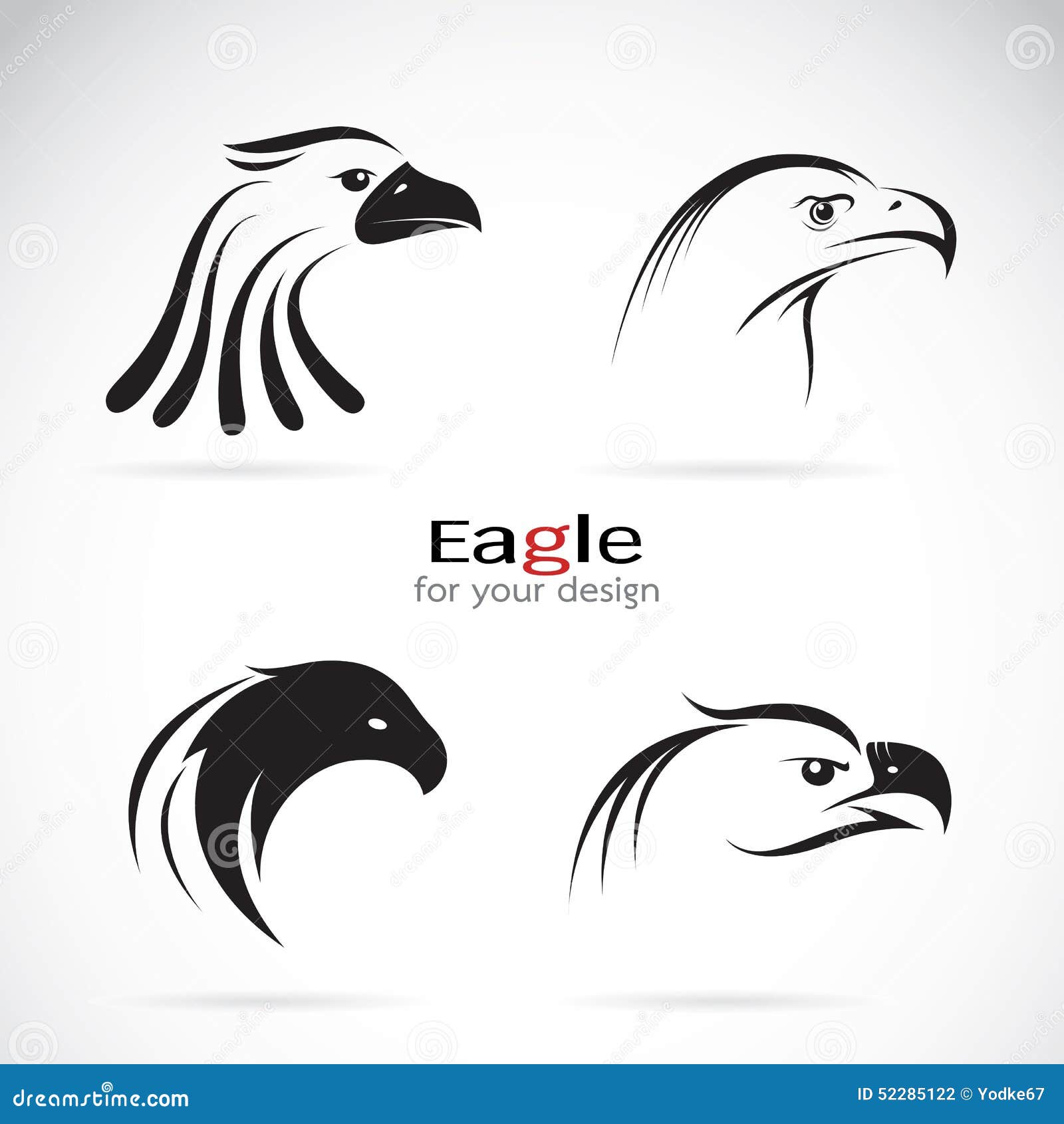 Vector Group of Eagle Head Design Stock Vector - Illustration of head,  courage: 52285122