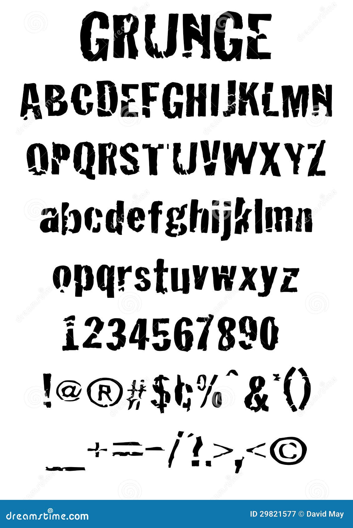 themes photography alphabet Royalty Image: 29821577 Grunge   1 Photography Free Font Stock