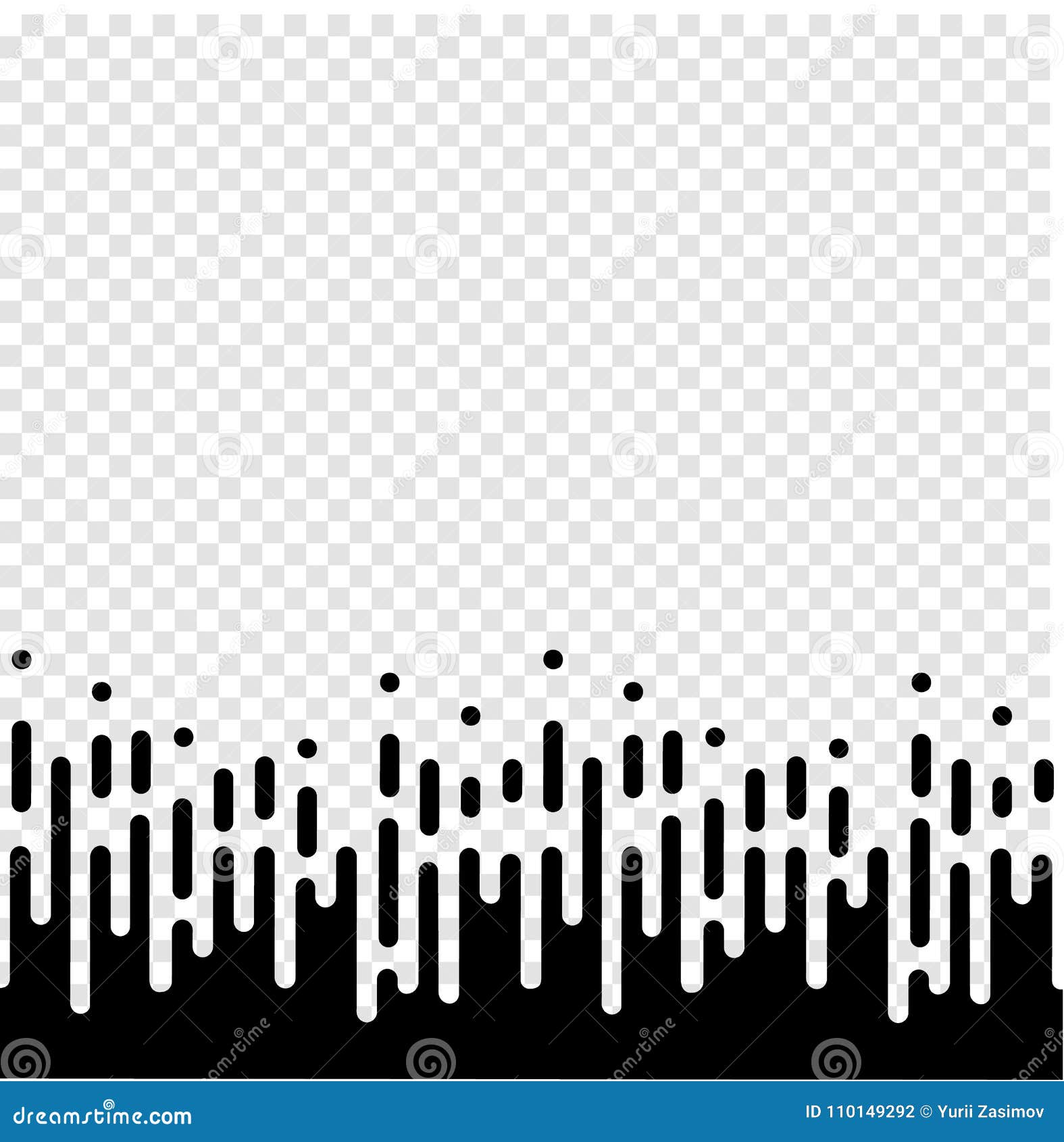 Vector Halftone Transition Abstract Wallpaper Pattern. Seamless Black