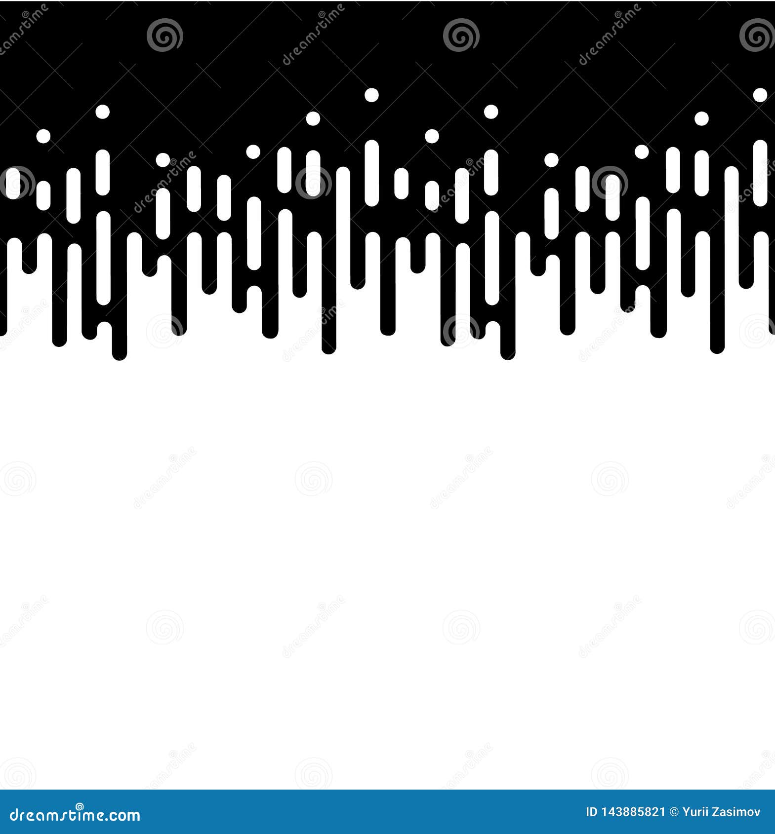 Vector Halftone Transition Abstract Wallpaper Pattern. Seamless Black