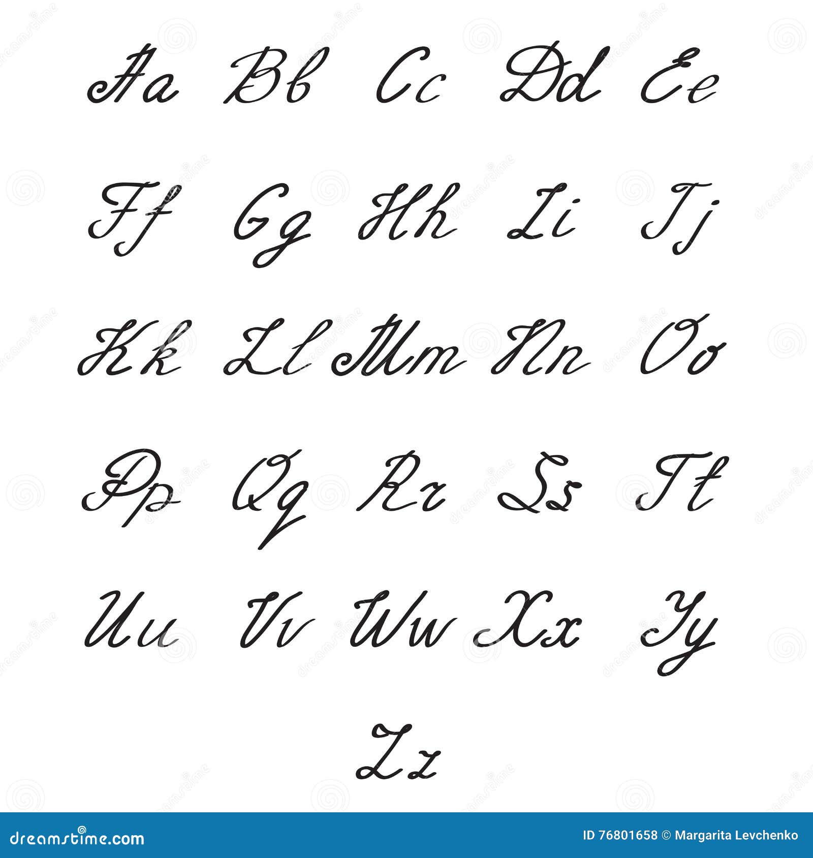Vector Script Alphabet 8 Cartoon Vector | CartoonDealer.com #77635187